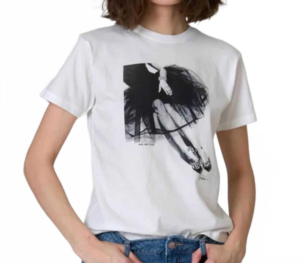 NEW CPRESS STUDIO girl next door mushie tee in worn white